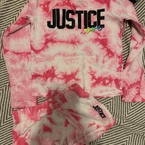 Justice Pink Tye Dye Set